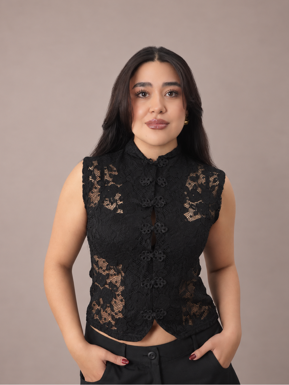 TOP LOTUS - NEGRO