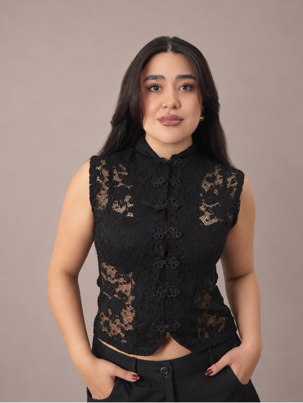 TOP LOTUS - NEGRO