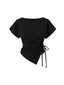 TOP PALMBEACH CON MANGAS - NEGRO