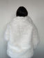 Abrigo blanco peludo para mujer con cuello solapa, suave, elegante y abrigador kadenkas.com