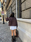 CHAQUETA CAZADORA GAMUZA CAFÉ