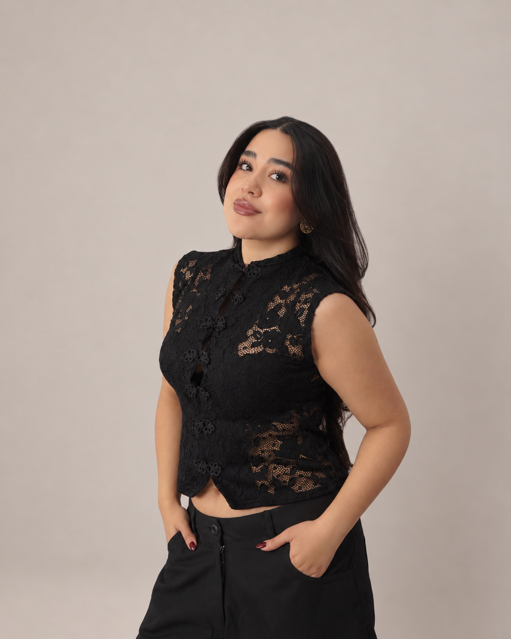 TOP LOTUS - NEGRO