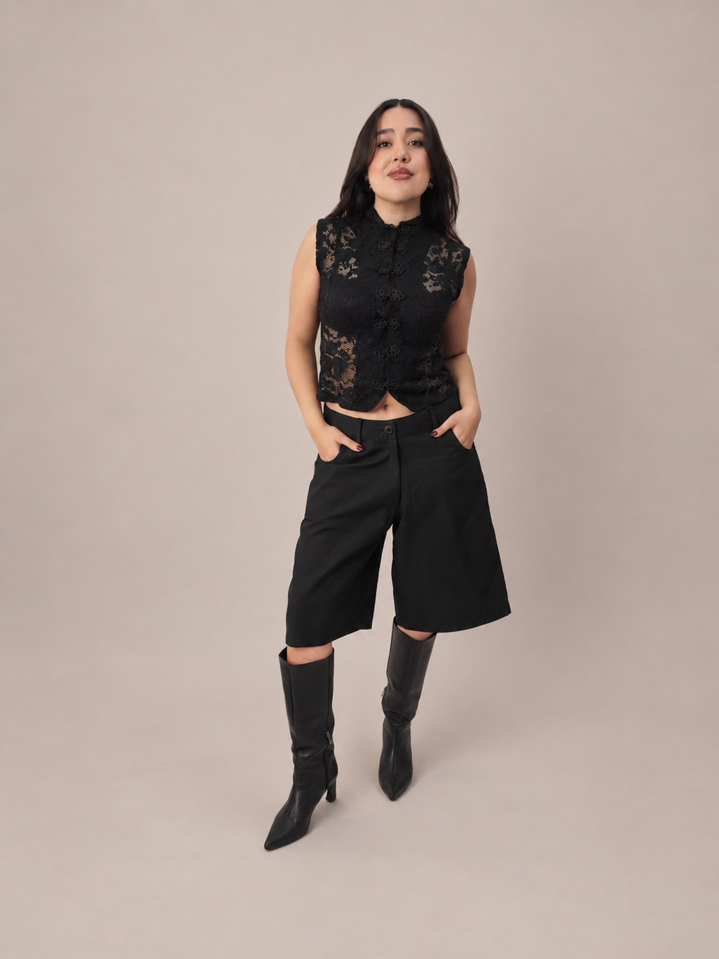 TOP LOTUS - NEGRO