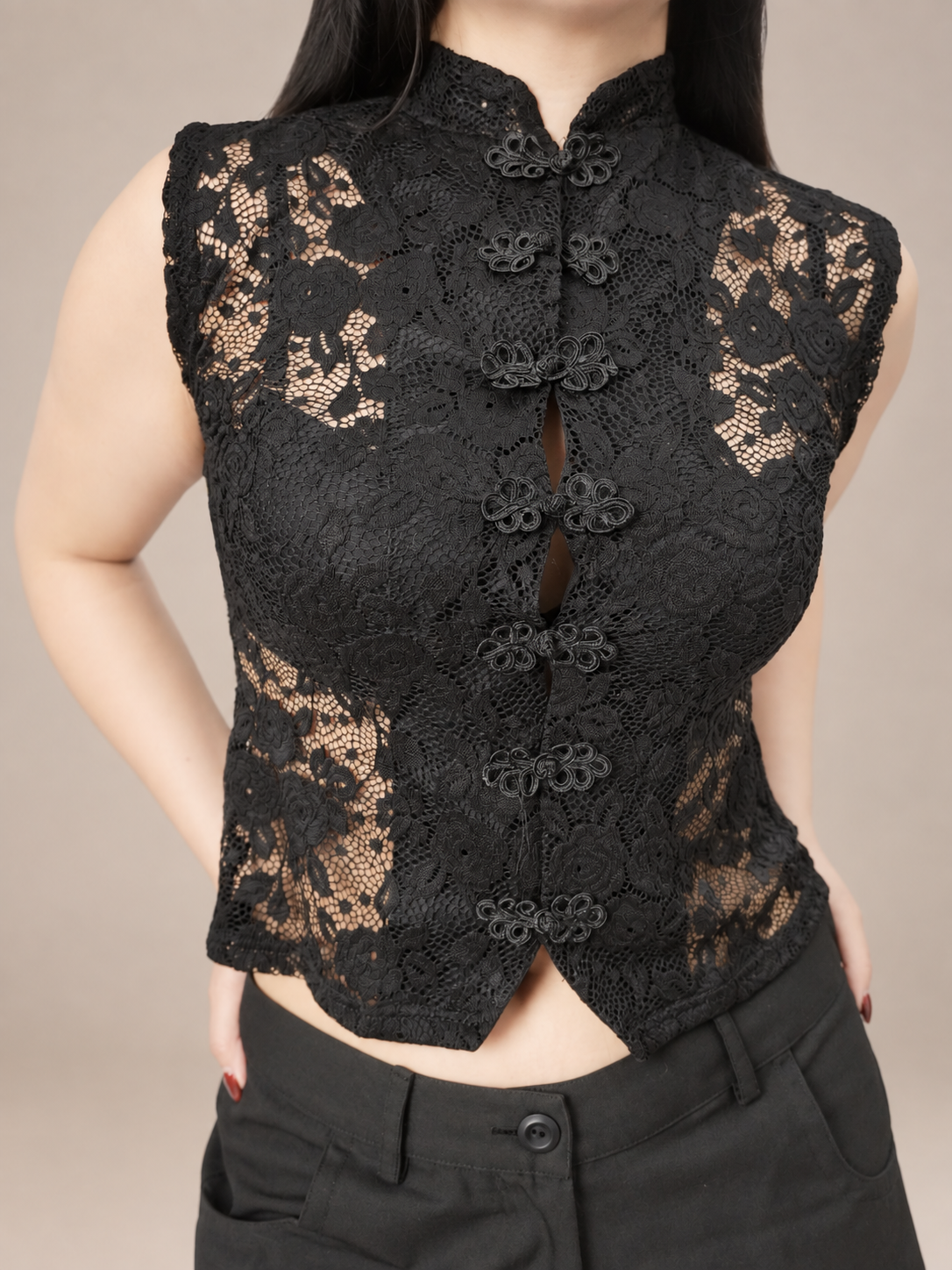 TOP LOTUS - NEGRO