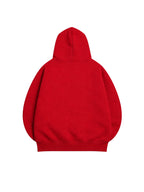 POLERÓN HOODIE ROJO - OVERSIZE CON GORRO LOGO BORDADO
