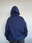 POLERÓN HOODIE AZUL MARINO - OVERSIZE CON GORRO LOGO BORDADO
