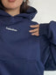 (PRE-VENTA) POLERÓN HOODIE AZUL MARINO - OVERSIZE CON GORRO LOGO BORDADO