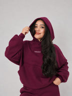 POLERÓN HOODIE CANGURO LOGO BORDADO - BURDEO