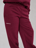 PANTALÓN DE BUZO RECTO LOGO BORDADO - BURDEO