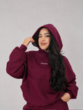 POLERÓN HOODIE CANGURO LOGO BORDADO - BURDEO