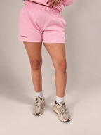 SHORT DE BUZO LOGO BORDADO - ROSADO