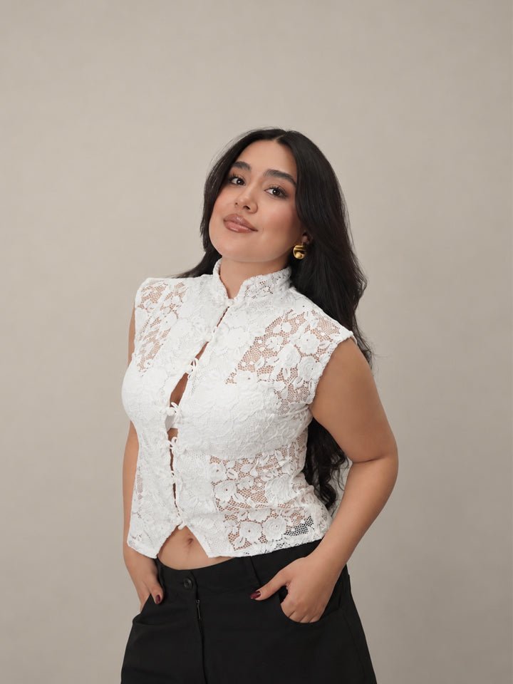 TOP LOTUS - BLANCO