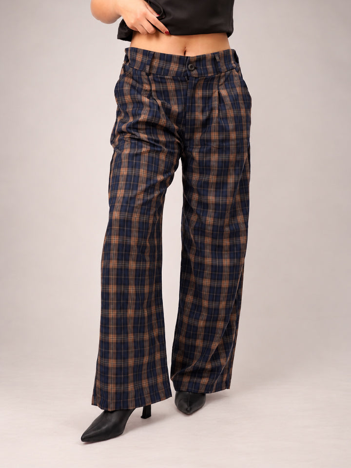 PANTALÓN BOSS - CUADROS AZUL MARINO