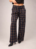 PANTALÓN BOSS - CUADROS AZUL MARINO