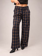 PANTALÓN BOSS - CUADROS AZUL MARINO
