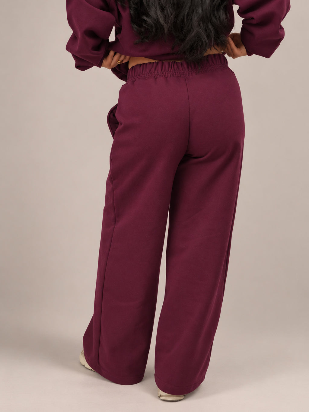 PANTALÓN DE BUZO RECTO LOGO BORDADO - BURDEO