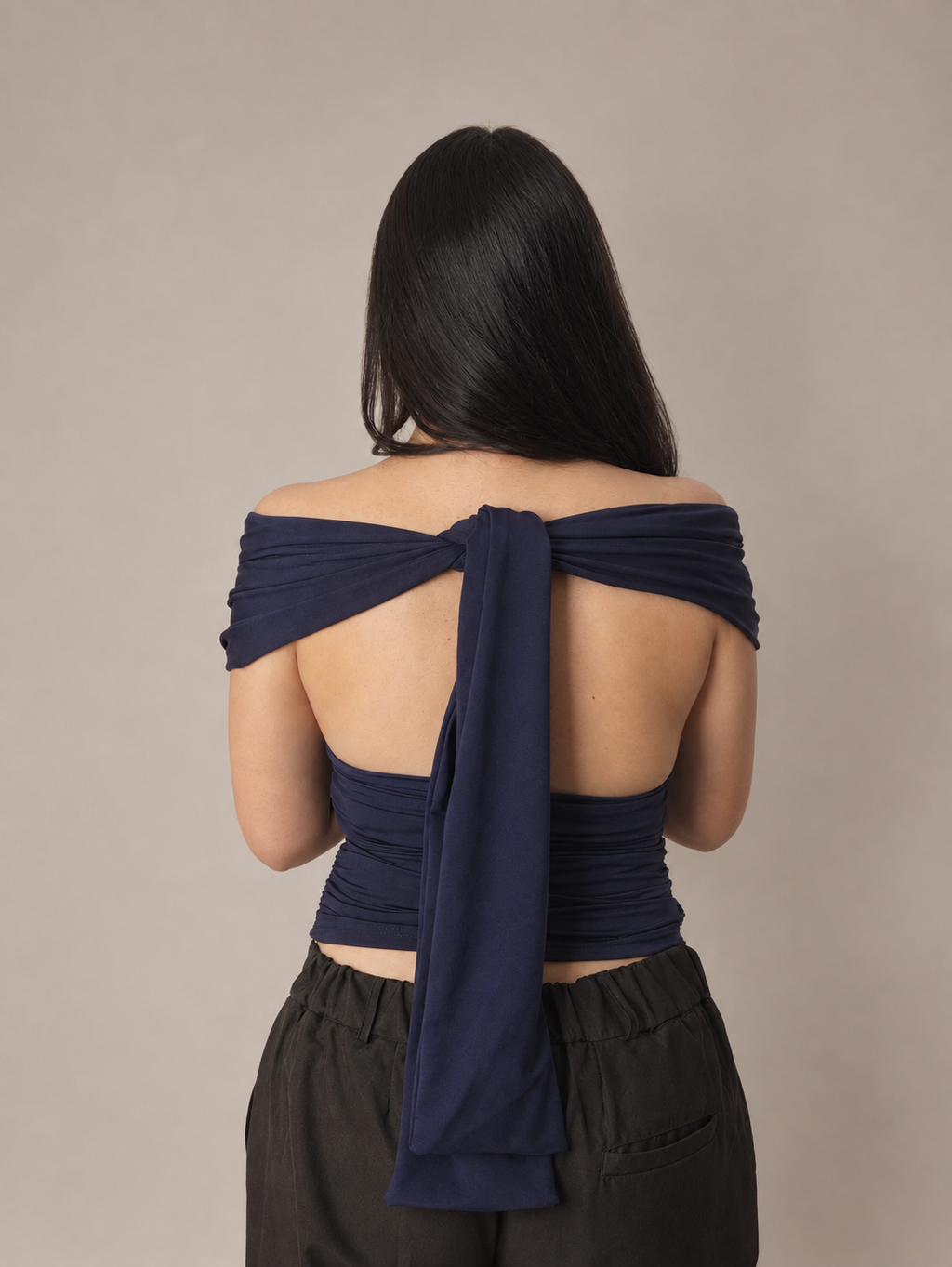 TOP VIVIENNE LAZOS - AZUL MARINO