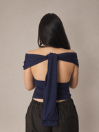 TOP VIVIENNE LAZOS - AZUL MARINO