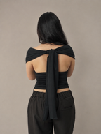 TOP VIVIENNE LAZOS - NEGRO