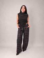 PANTALÓN BOSS - CUADROS AZUL MARINO