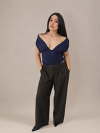 TOP VIVIENNE LAZOS - AZUL MARINO