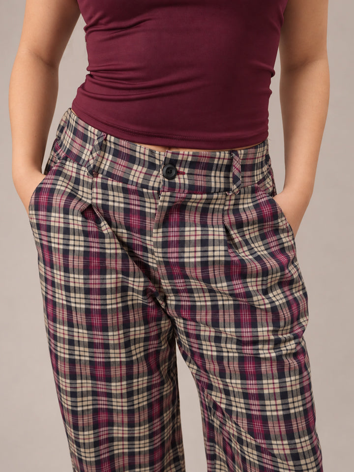 PANTALÓN BOSS - CUADROS BURDEO
