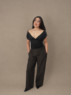 TOP VIVIENNE LAZOS - NEGRO