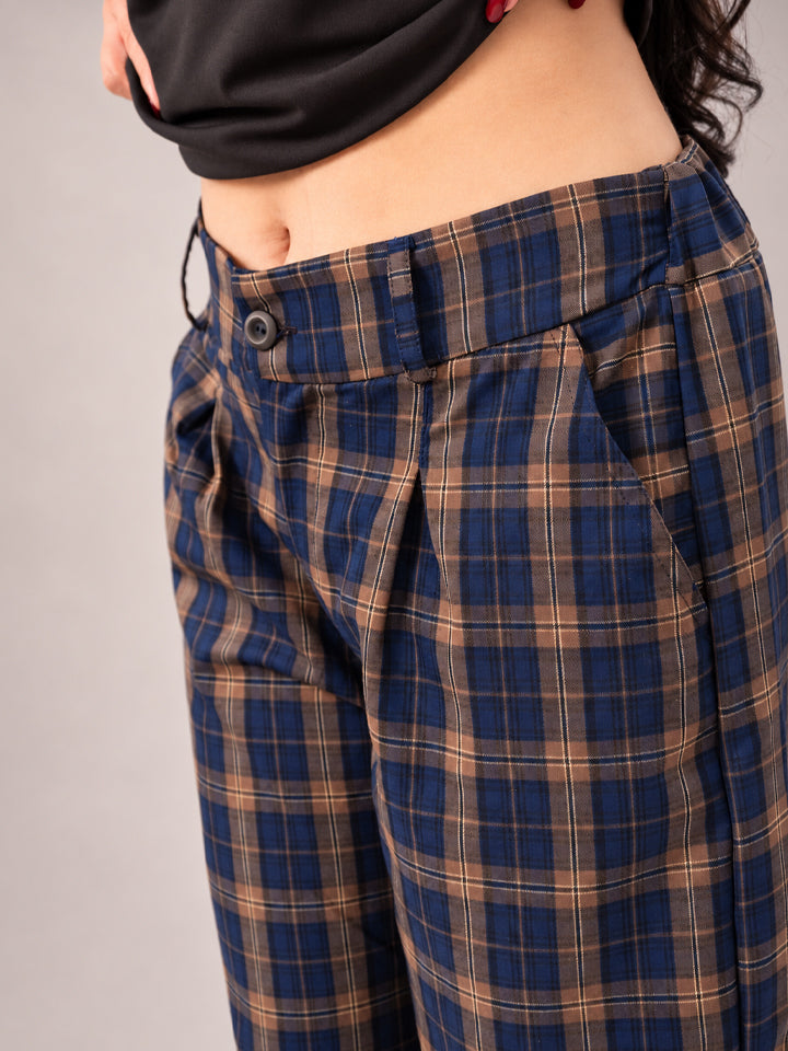 PANTALÓN BOSS - CUADROS AZUL MARINO