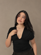 TOP VIVIENNE LAZOS - NEGRO