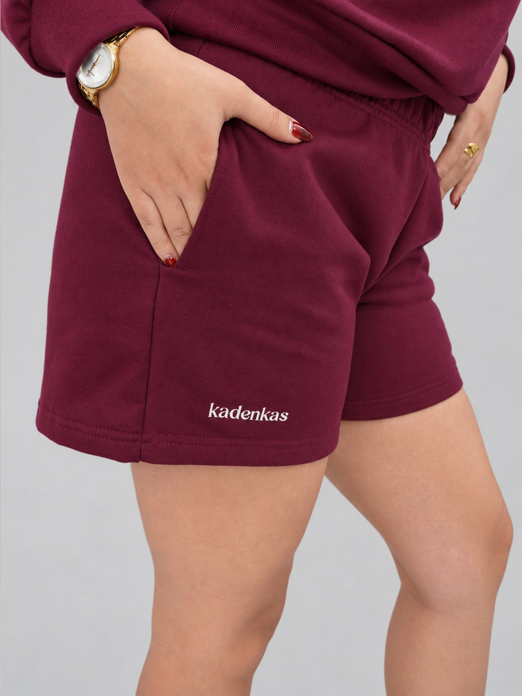 SHORT DE BUZO LOGO BORDADO - BURDEO