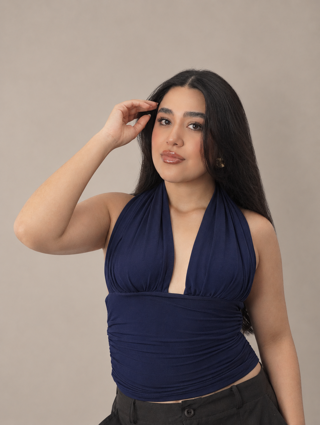 TOP VIVIENNE LAZOS - AZUL MARINO