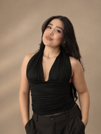 TOP VIVIENNE LAZOS - NEGRO