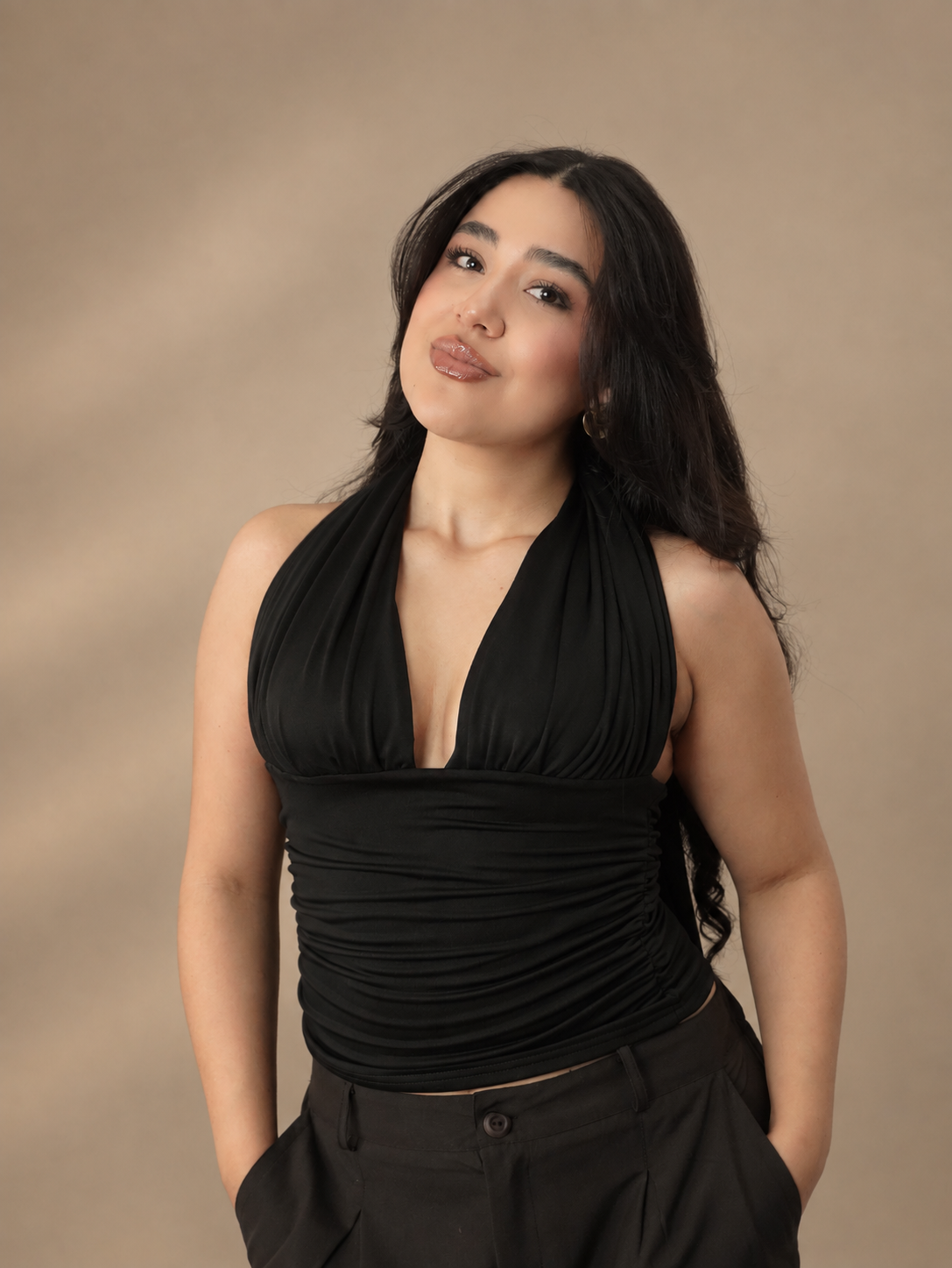 TOP VIVIENNE LAZOS - NEGRO