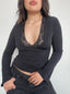 TOP SIENNA ENCAJE NEGRO