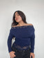 TOP ALMA ENCAJE AZUL