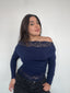 TOP ALMA ENCAJE AZUL