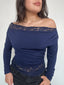 TOP ALMA ENCAJE AZUL