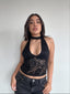 TOP JULIET ENCAJE NEGRO