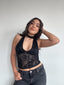 TOP JULIET ENCAJE NEGRO