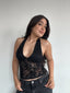 TOP JULIET ENCAJE NEGRO