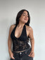 TOP JULIET ENCAJE NEGRO