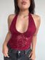 TOP JULIET ENCAJE BURDEO
