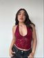 TOP JULIET ENCAJE BURDEO