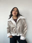 CHAQUETA CAZADORA ZARA BEIGE