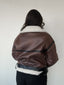 CHAQUETA CAZADORA ZARA CAFÉ/NEGRO