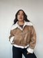 CHAQUETA CAZADORA ZARA CAQUI