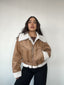 CHAQUETA CAZADORA ZARA CAQUI