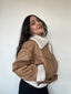 CHAQUETA CAZADORA ZARA CAQUI