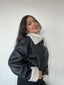 CHAQUETA CAZADORA ZARA NEGRA