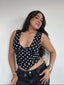 TOP ROSIE LUNARES NEGRO